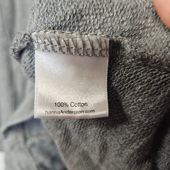 Hanna Andersson Rainbow Trim Gray Twirl Sweater Dress - Picture 4 of 6